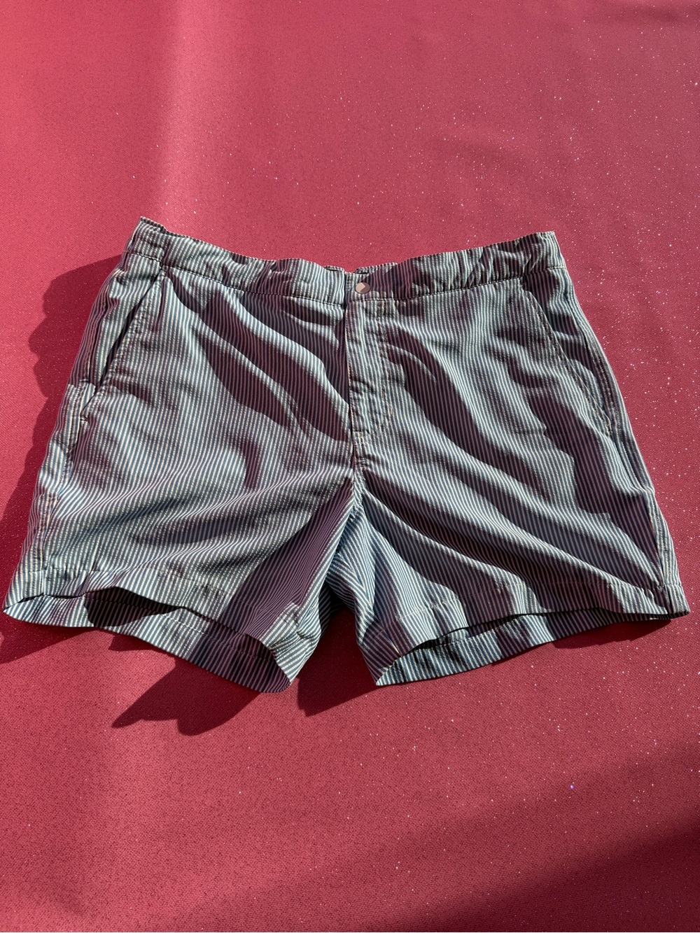 Men's Striped Swim/Chino Shorts - Gray